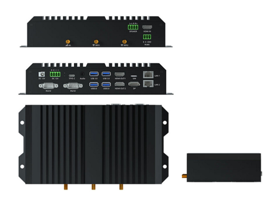 Tính toán cạnh Ổ cứng SSD mở rộng tích hợp Rockchip RK3588 AIot 8K Double Ethernet Media Box