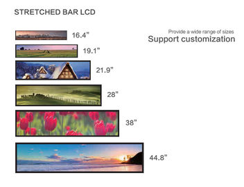 500cd / M2 43,9 inch Màn hình LCD thanh kéo dài 4G LTE trong nhà