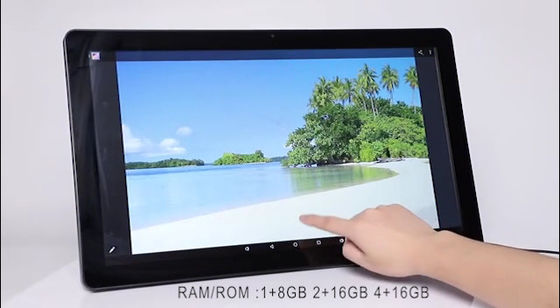 Màn hình hiển thị biển hiệu kỹ thuật số LCD 10.1 inch Hệ thống Android Lõi tứ Tất cả trong một Cảm ứng điện dung