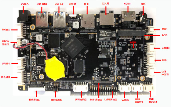Bo mạch chủ OEM RK3568 Android 11 Bo mạch nhúng Wifi BT Ethernet DDR4 Điều khiển IoT công nghiệp