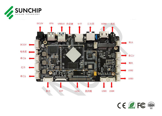 RK3566 Android 11 Bảng nhúng Màn hình 4K cho màn hình cảm ứng LCD Bo mạch chủ công nghiệp Bảng mạch PCBA cho bảng hiệu kỹ thuật số