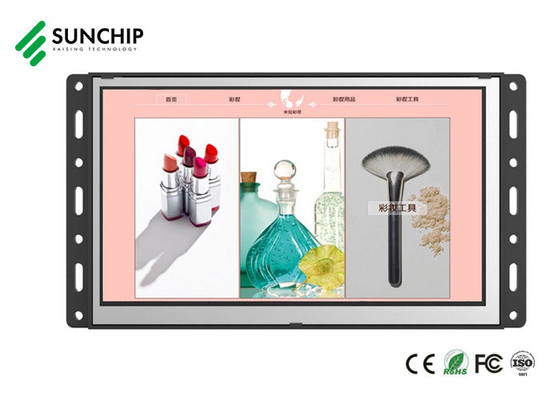 Màn hình cảm ứng LCD khung mở 10,1 inch Hiển thị với RK3288 RK3399 Dành cho quảng cáo thang máy và trung tâm mua sắm